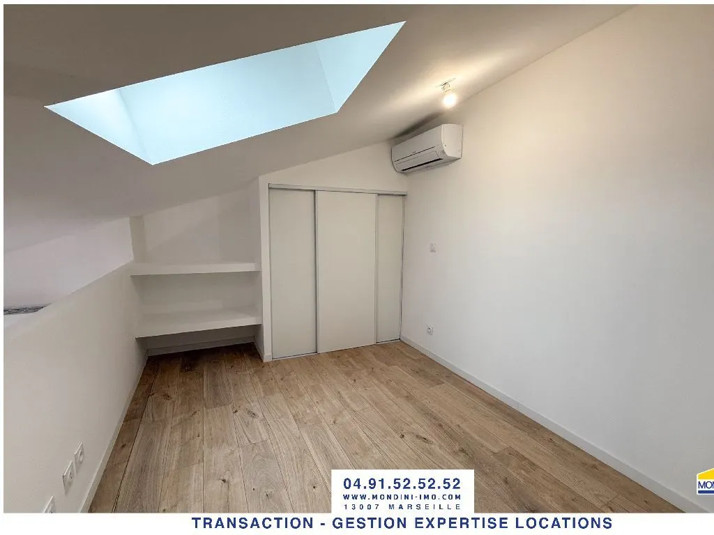 Pièces - T2 Duplex Refait au Calme à Marseille