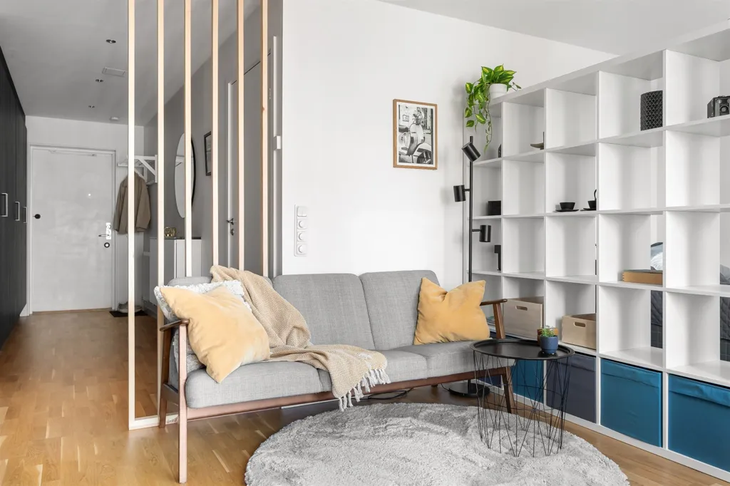 Soggiorno - Terrace Flat with South-West Balcony in Sundbyberg