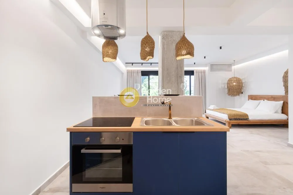 Köök - Modern Apartment with Balcony in Exarcheia