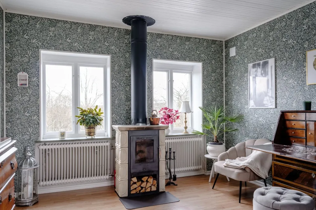 Séjour - Charmful Brick Villa with Garden in Grönby