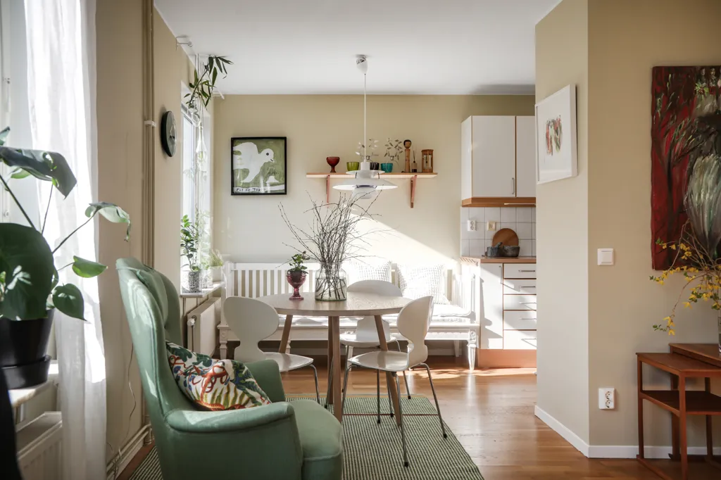 Söögituba - Charming Flat with Balcony in Gamla Lindholmen