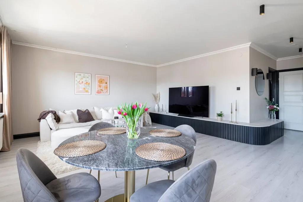 Söögituba - Modern Two-Bedroom Flat with Balcony in Västmanland