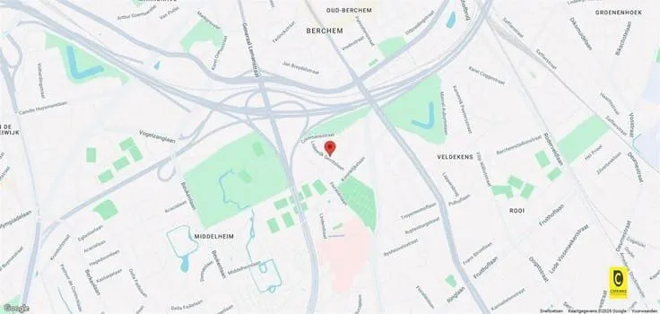 2 magamistoaga korter asukohas Berchem