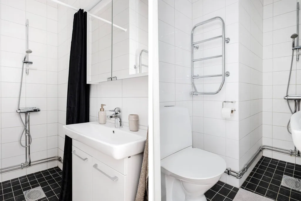 Salles de bain - Apartment with Balcony in Enköping