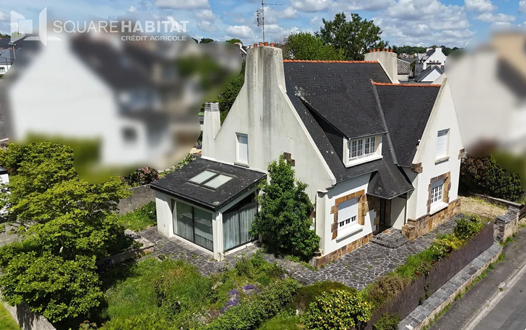 Vue aérienne - Maison Traditionnelle en Rez-de-Jardin à Landerneau