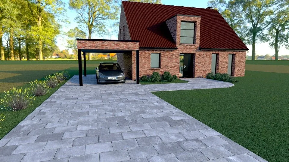 New Build House with Garden in Pecquencourt
