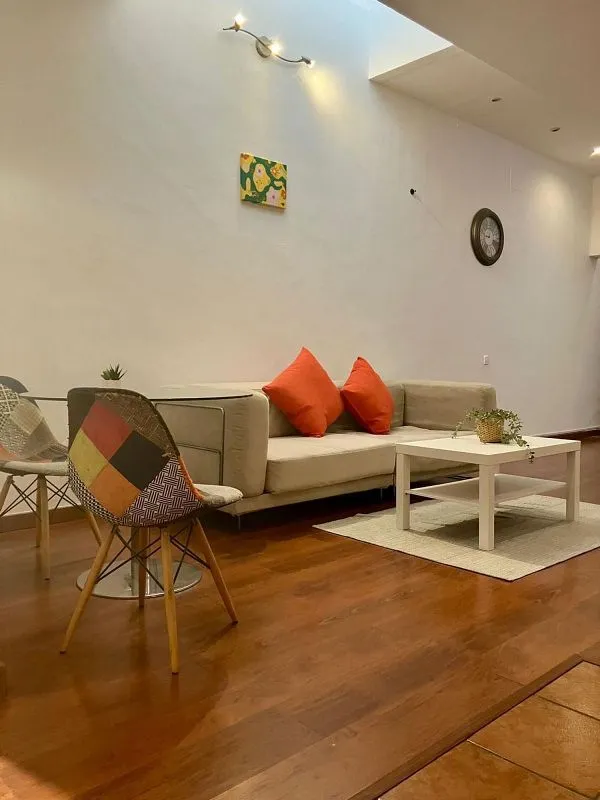 Soggiorno - Modernised Studio with Terrace in Poble Sec, Barcelona
