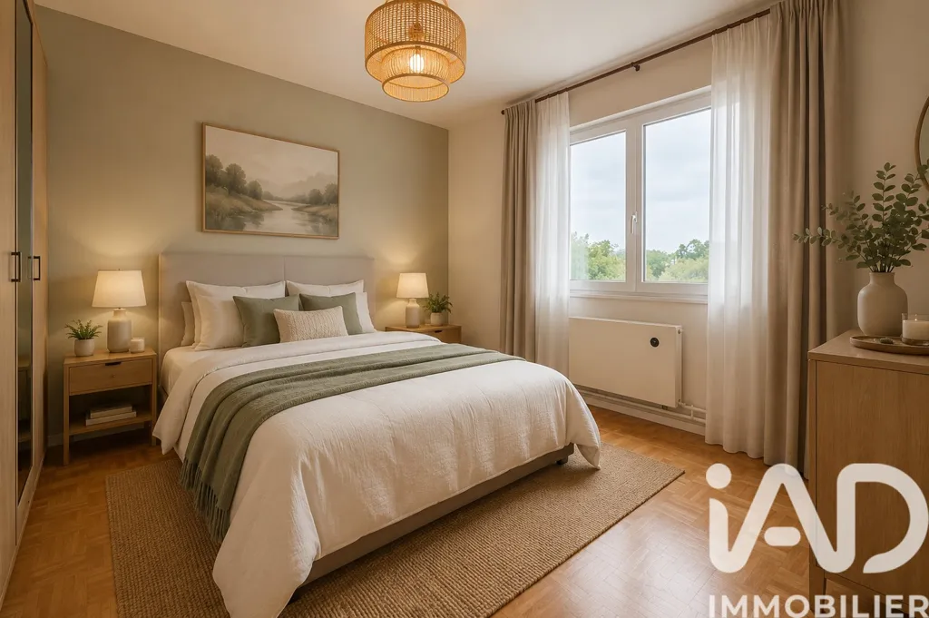 Chambres - Maison Mitoyenne avec Terrasse dans Environnement Calme