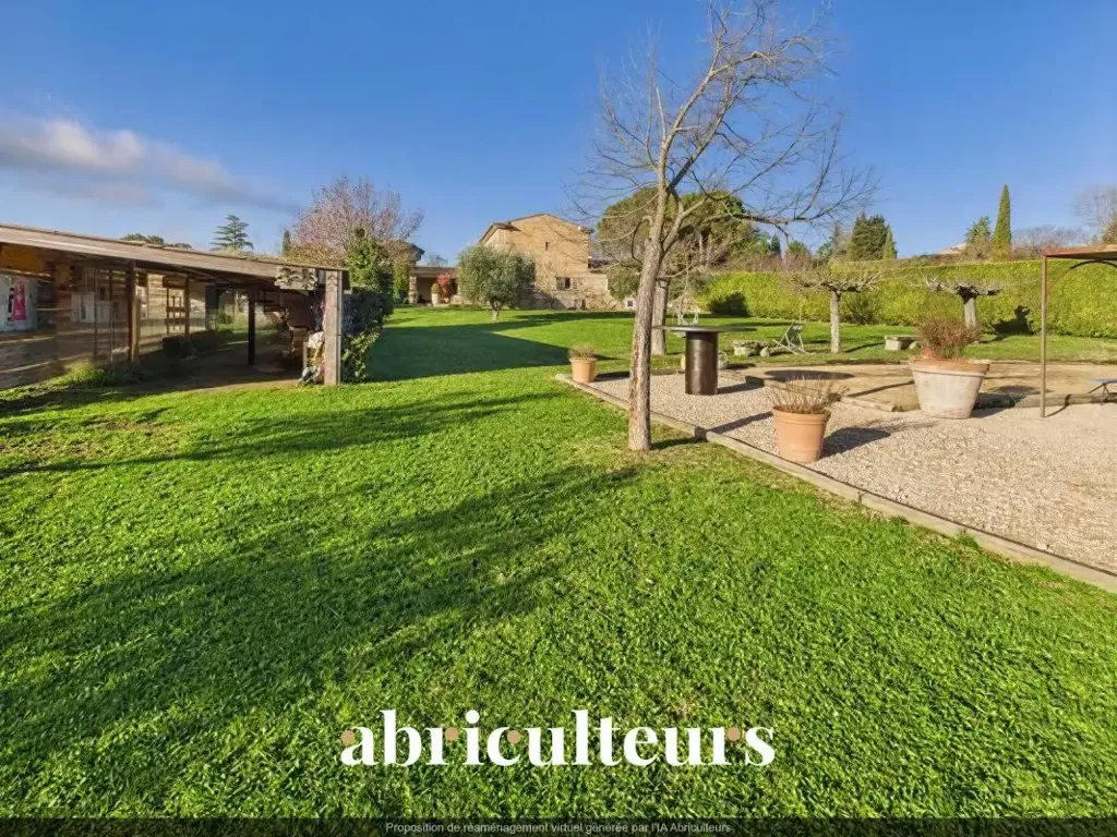 Garden - Contemporary Villa with Panoramic View in Luberon