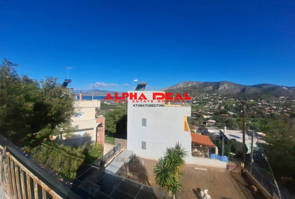 Terrace - Detached House with Sea View in Salamina