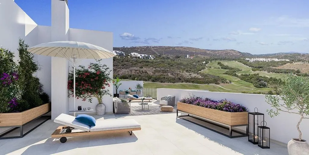 Terrasse - Penthouse with Terrace in La Alcaidesa, Cadiz