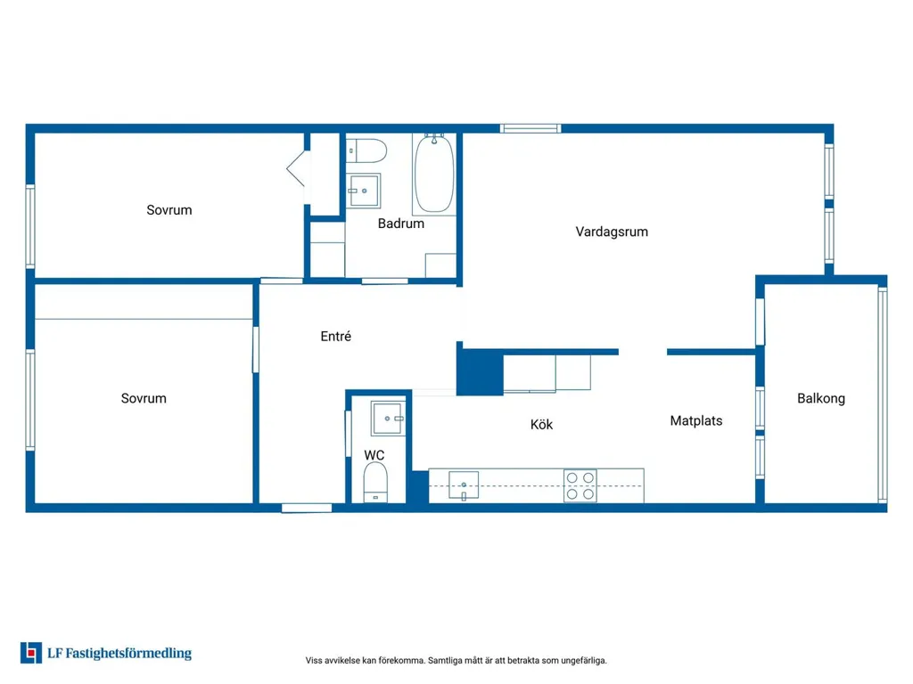 Appartement 3 pièces à Sundsvall