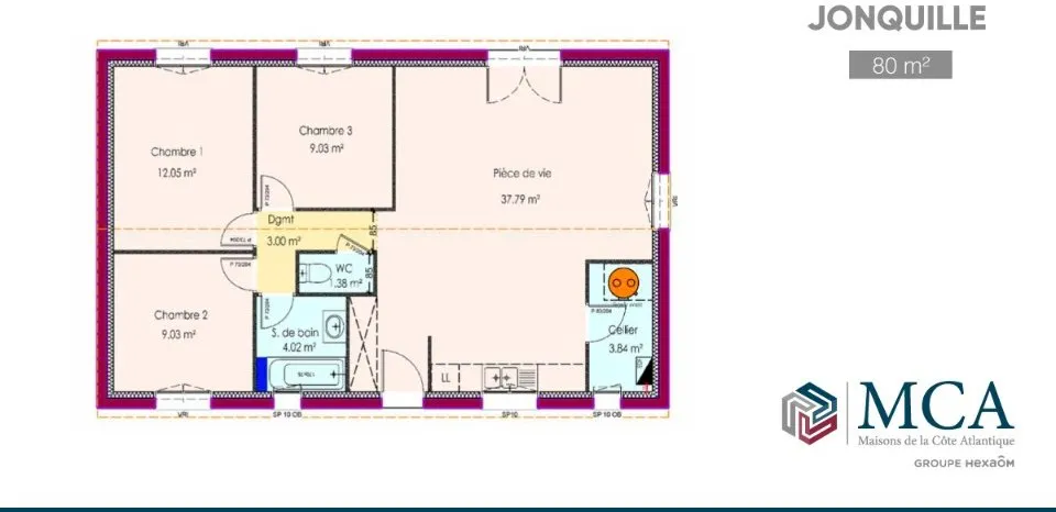 Plan - Maison à Construire avec Jardin à Bénesse-Maremne