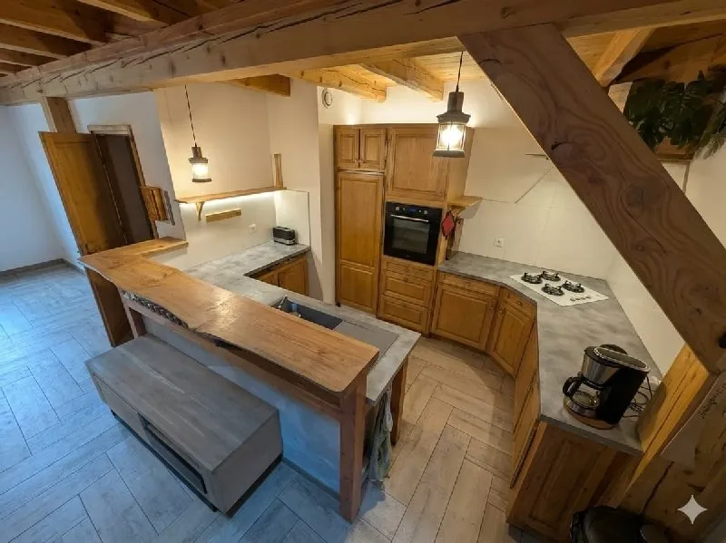 Köök - Stone Villa with Ski Access in Cévennes