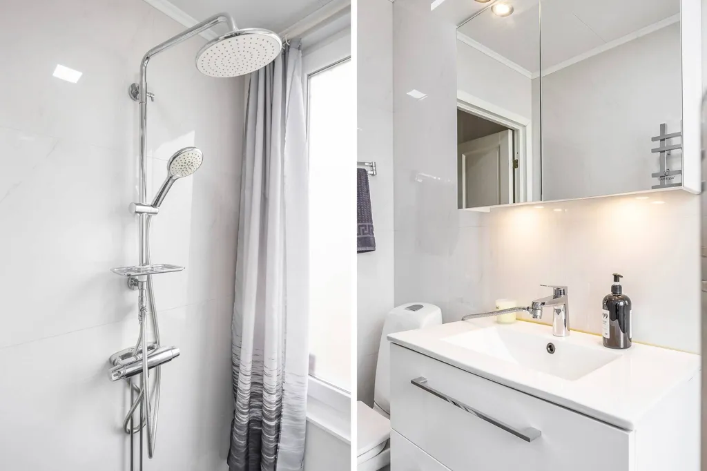 Salles de bain - Four-Room Apartment with Balcony in Högaholm