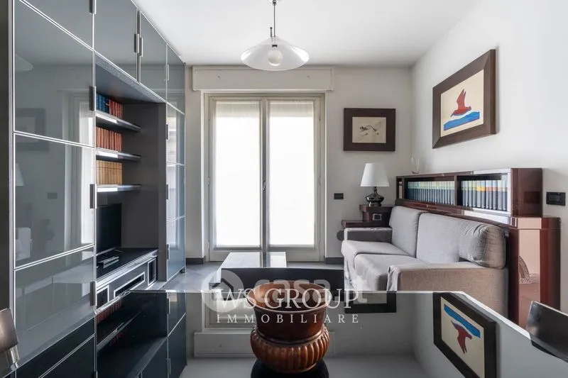 Living Room - Modern Bilocale with Balcony in Monza