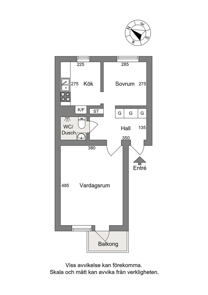 Plan - Apartment with Balcony in Vasastaden, Linköping