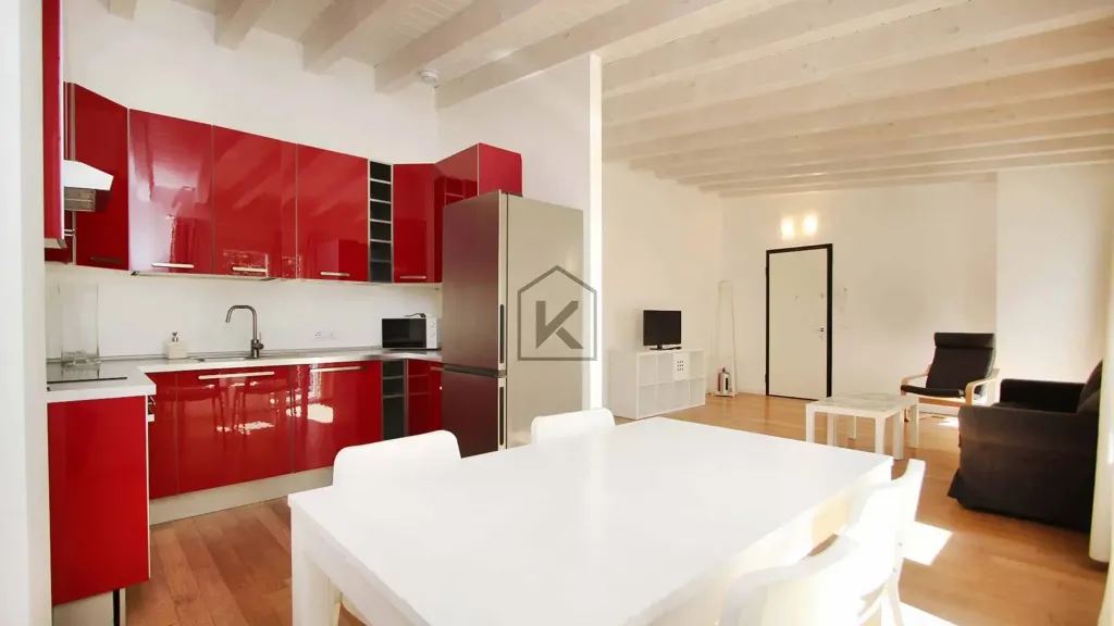 Cuisine - Bright Triplex with Balcony in Milan