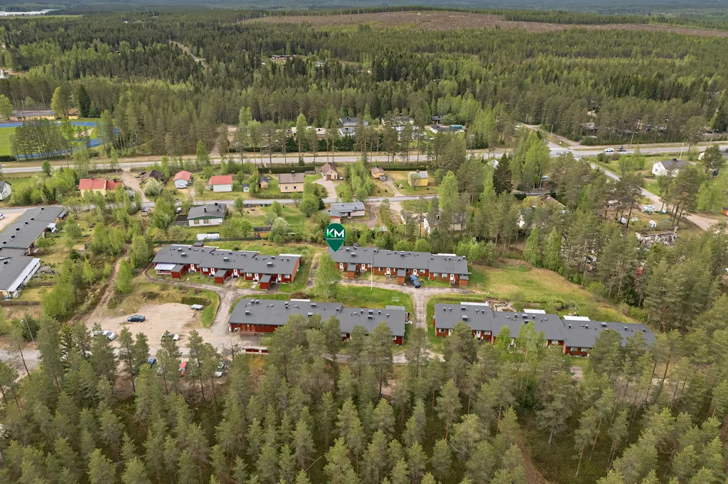 Vista aerea - Studio Flat with Sauna in Puolangan Centre