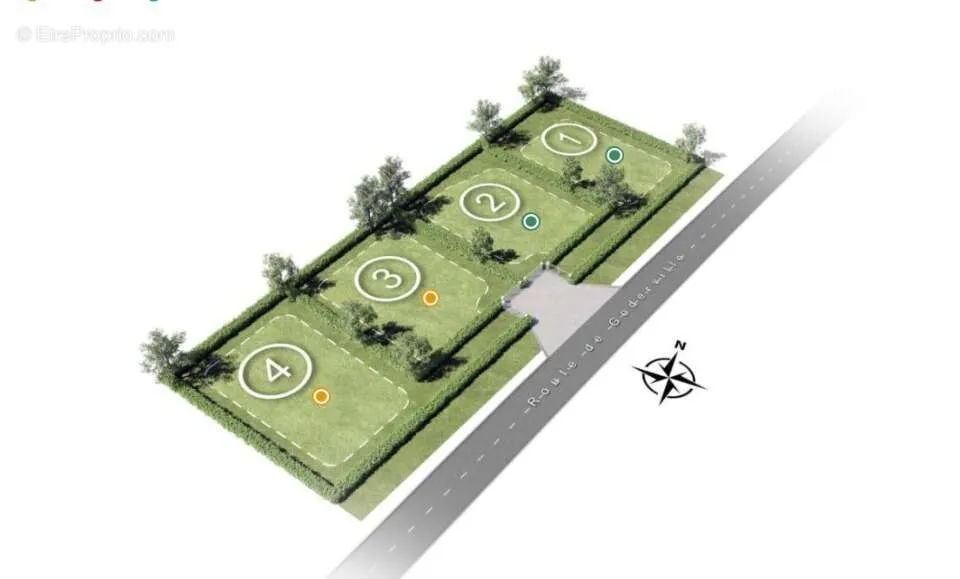 Plaan - Buildable Plot with South-West Exposure in Bornambusc