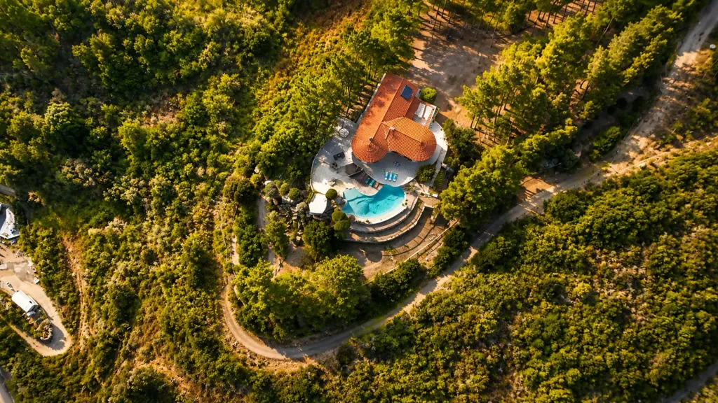 Õhuvaade - Luxury Villa with Sea View in Ajaccio