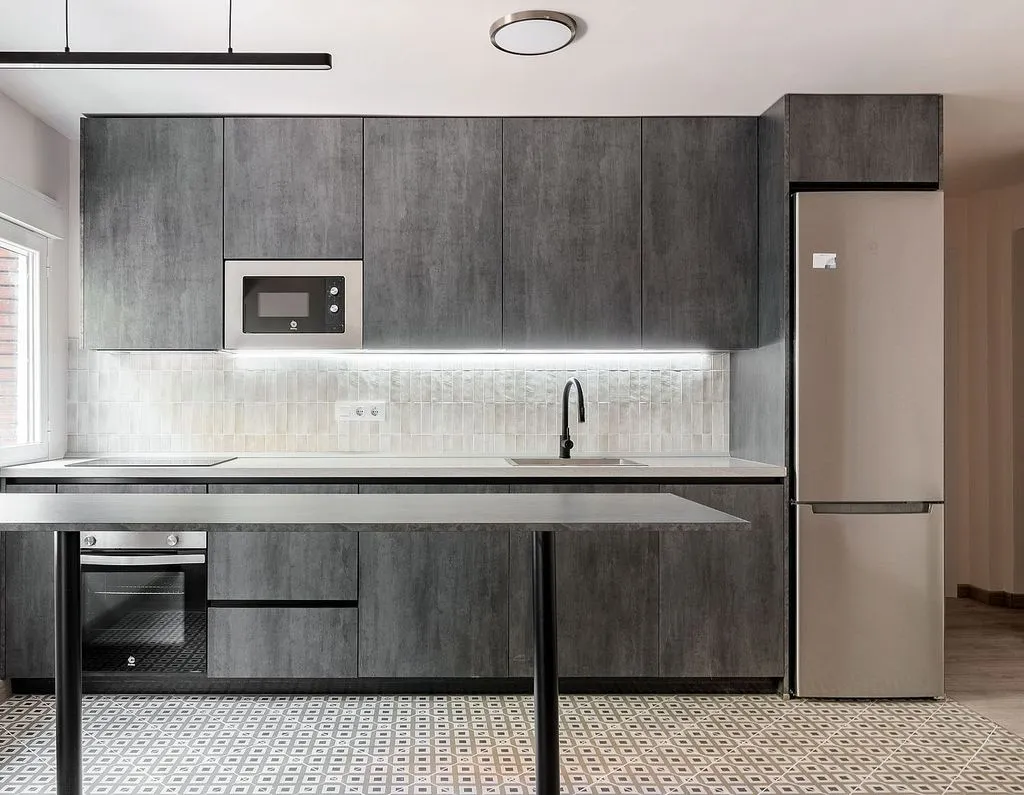 Cuisine - Apartment with Air Conditioning in Tres Olivos