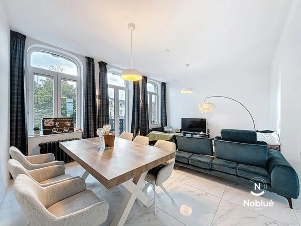 Dining Room - Renovated Duplex with Terrace in Verviers