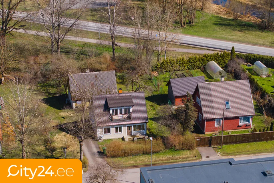 Aerial - House with Veranda in Paide, Järvamaa