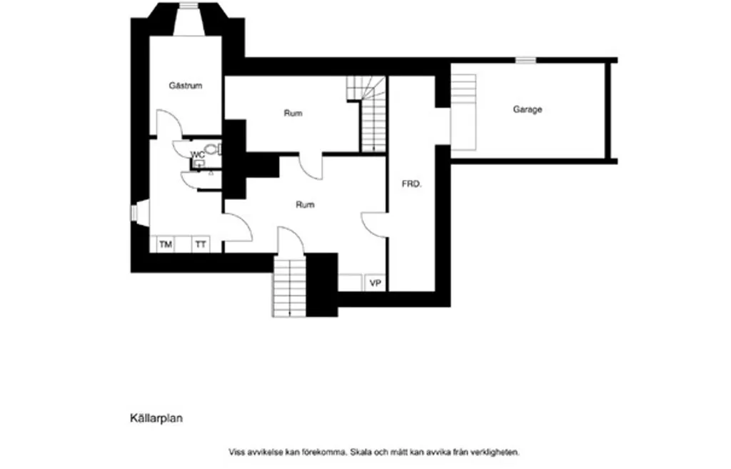 Plan - Villa with Balcony and Terrace in Spånga