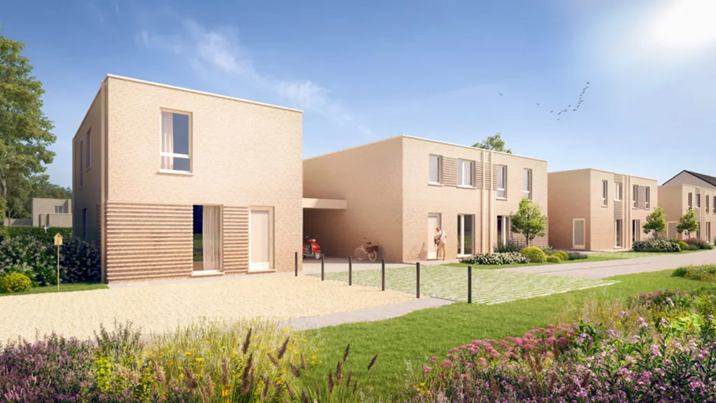 Newly Built Homes with Solar Panels in Astene