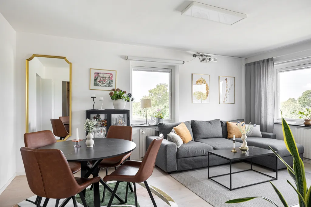 Soggiorno - Corner Apartment with South-Facing Balcony in Lomma