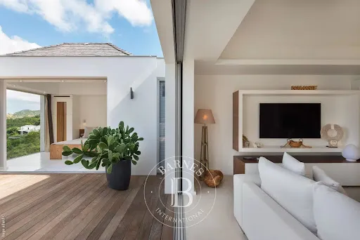 Terrasse - Villa de Luxe avec Vue Mer à Saint-Barthélemy