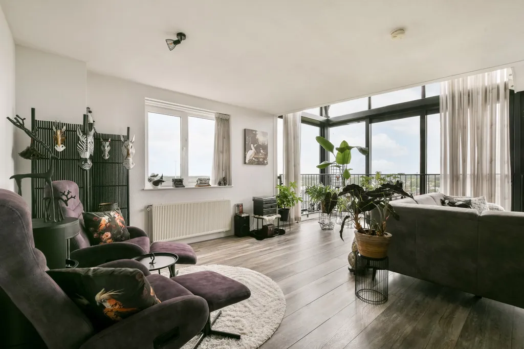 Séjour - Modern Maisonnette with Panoramic View in Almere