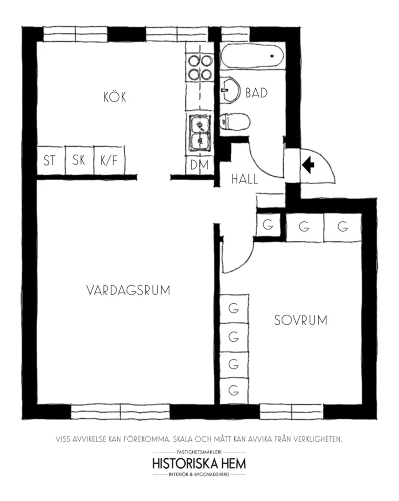 Plan - Apartment with Balcony in Hammarbyhöjden