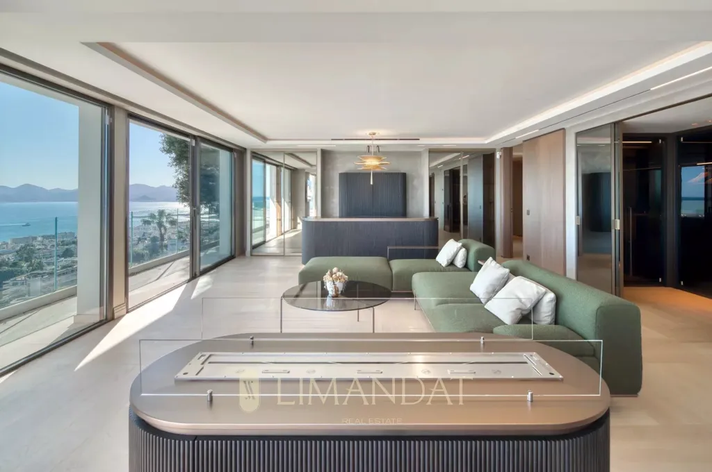 Séjour - Villa de luxe avec vue mer à Cannes