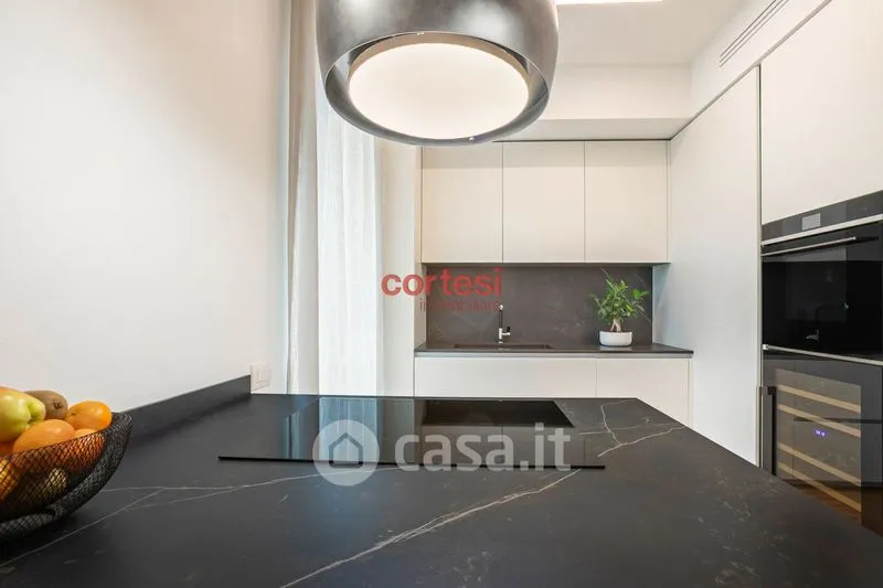 Köök - Contemporary Apartment with Panoramic Terrace in Bergamo
