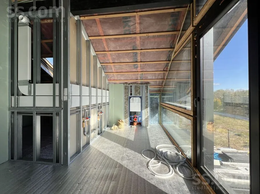 Living Room - Energy-Efficient Apartment with Garden in Mārupe