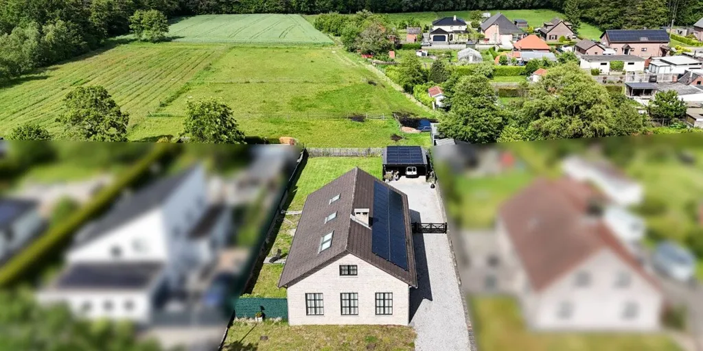 Õhuvaade - Renovated Villa with Panoramic View in Diepenbeek