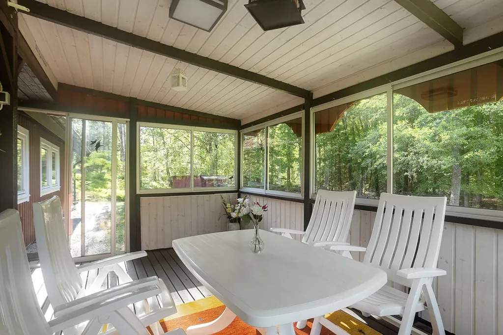 Terrass - 1-Storey Holiday Home with Pool in Skåne