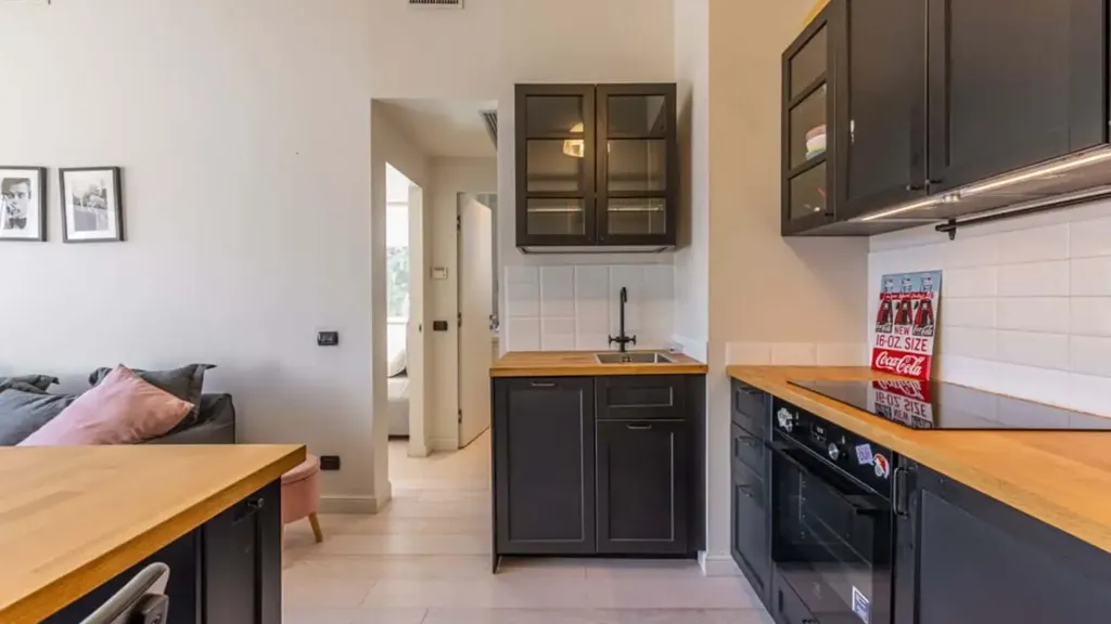Cuisine - 1-Bedroom Apartment with WiFi in Milan Centre