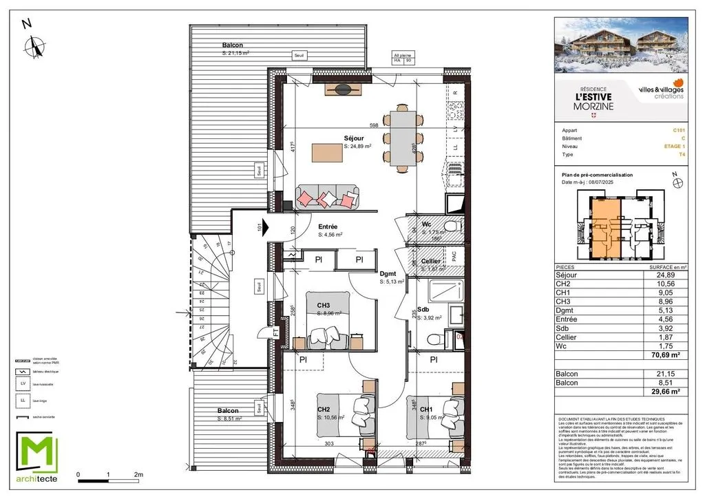 Plaan - Luxury T4 Apartment with Mountain Views in Morzine