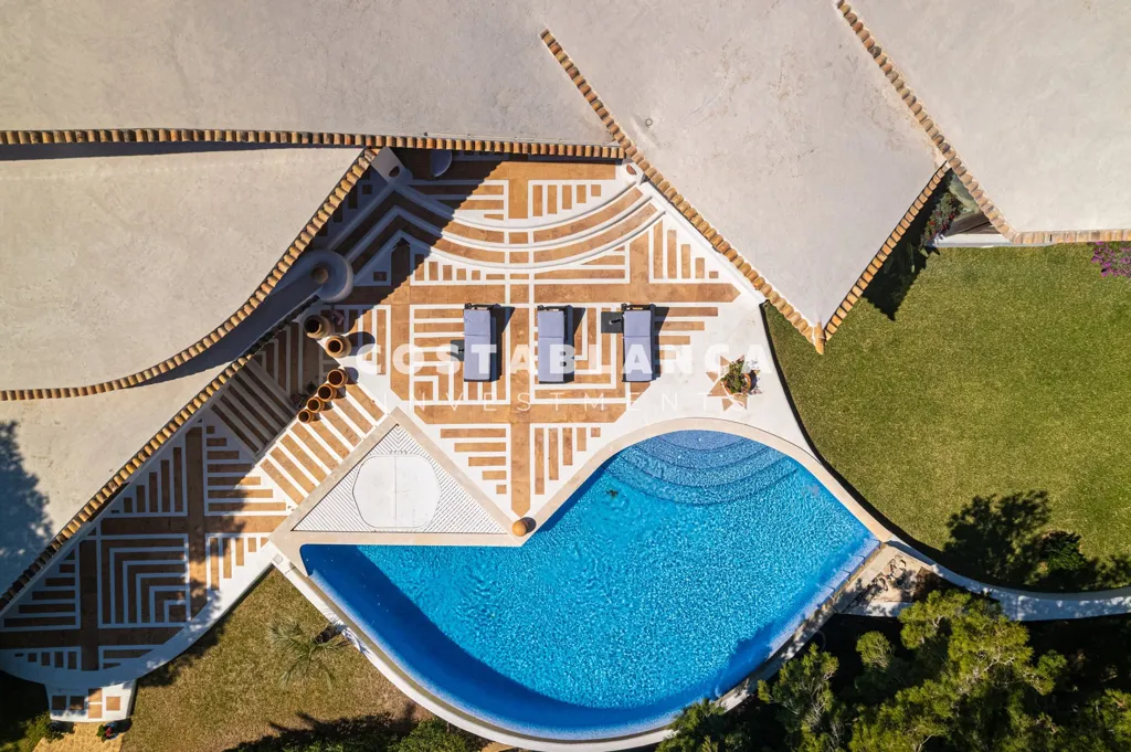 Vue aérienne - First Line Villa with Sea Views in Altea Hills