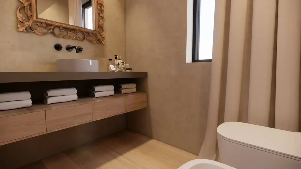 Bagni - Rustic-Style Flat with Balcony in Civitanova Marche