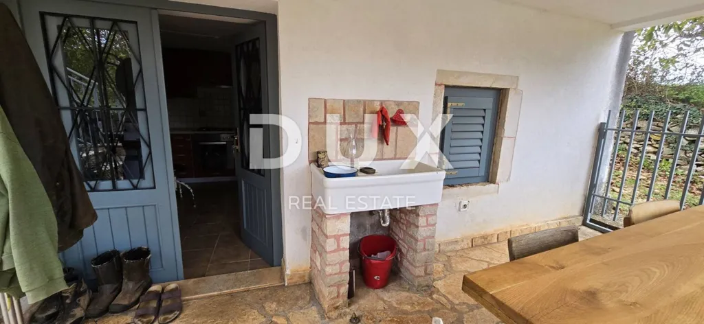 Terrasse - Two-Unit House with Garden in Oprtalj