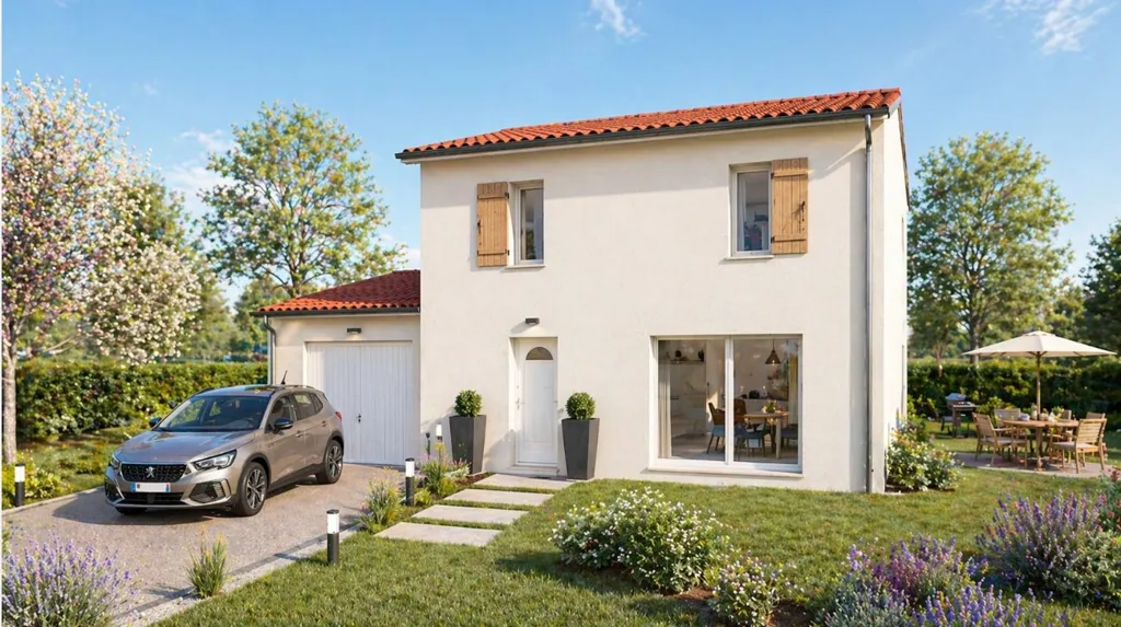 Extérieur - Maison Neuve avec Jardin à Vétrieu