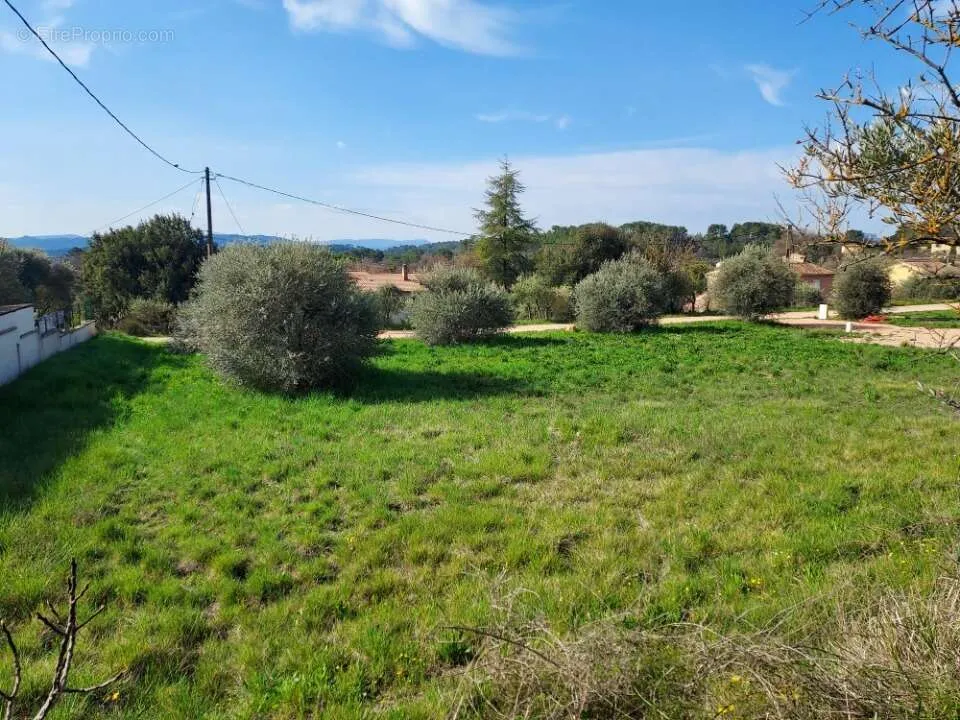 Jardin - Terrain Constructible avec Jardin à Barjols