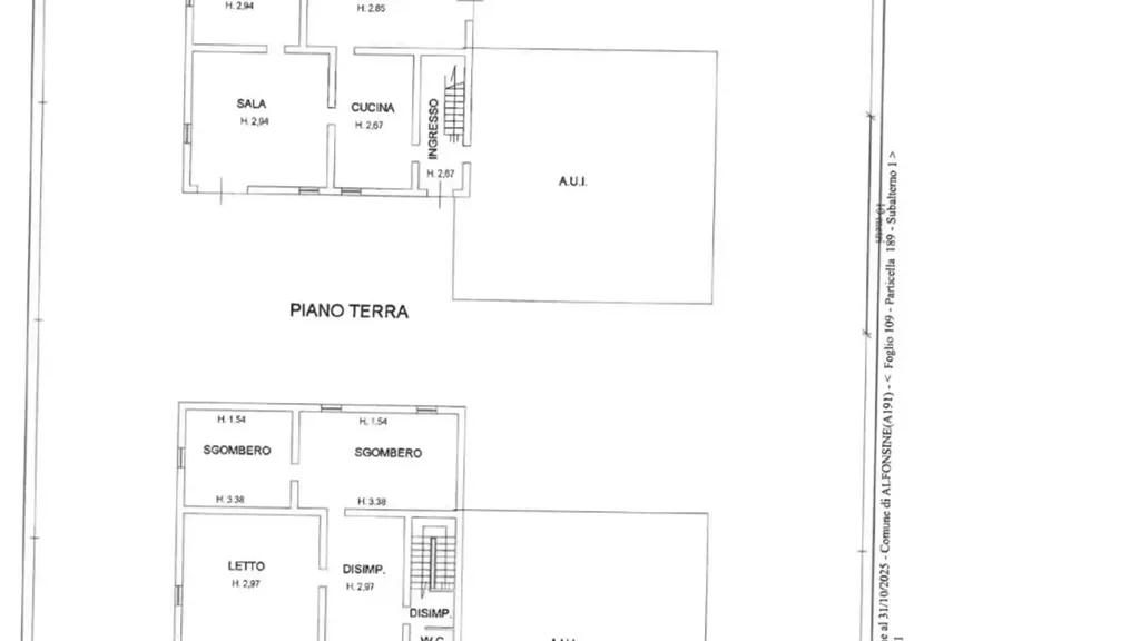Floor Plan - Rustic House with Garden in Alfonsine