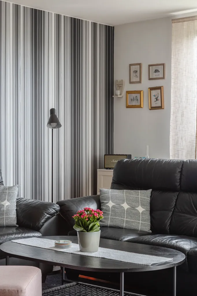 Séjour - Modern Flat with Balcony in Västerås
