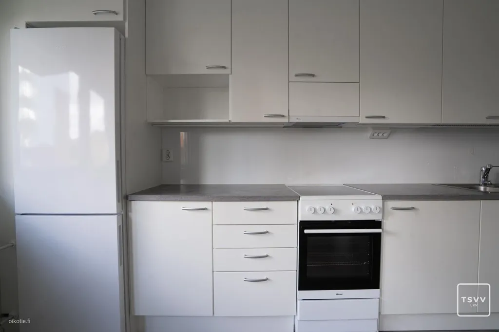 Cuisine - Renovated Top-Floor Flat with Balcony in Koivula