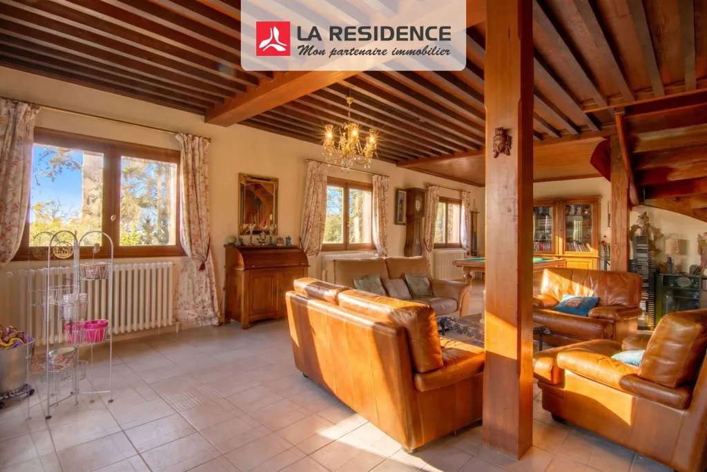 Séjour - Chalet au Calme avec Piscine à Beauchamp